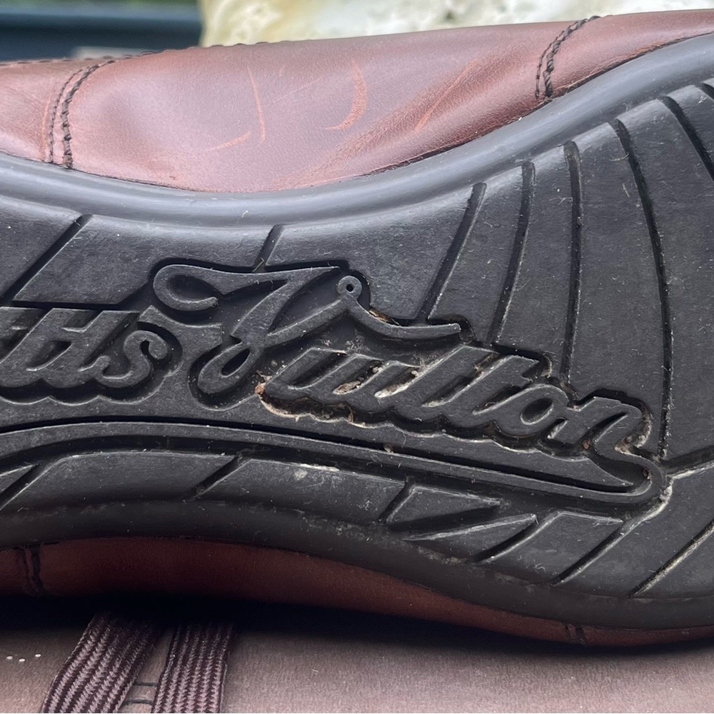 Louis Vuitton Dark Brown Leather Shoes from Paris size 44 - Vintage - Picture 4 of 6